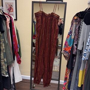 Free People Harem Lurex Jumpsuit